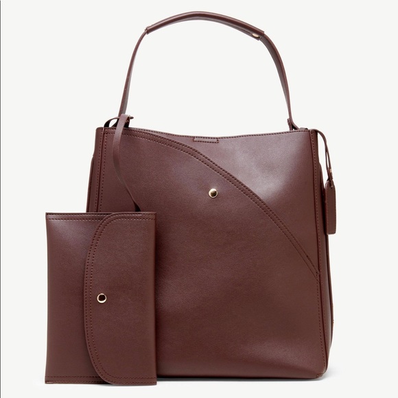 Sole Society Large Brown Tote Bag - Picture 12 of 12